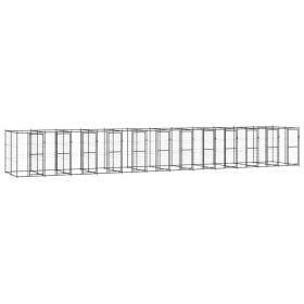 Outdoor Dog Kennel Steel 312.6 ft²
